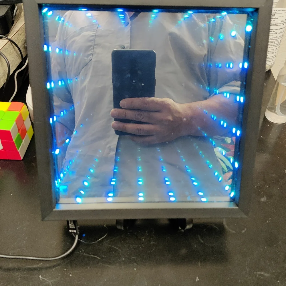 Hand made infinity mirror